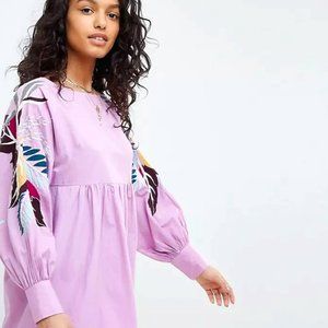 FREE PEOPLE Mini Obsessions Embroidered Dress